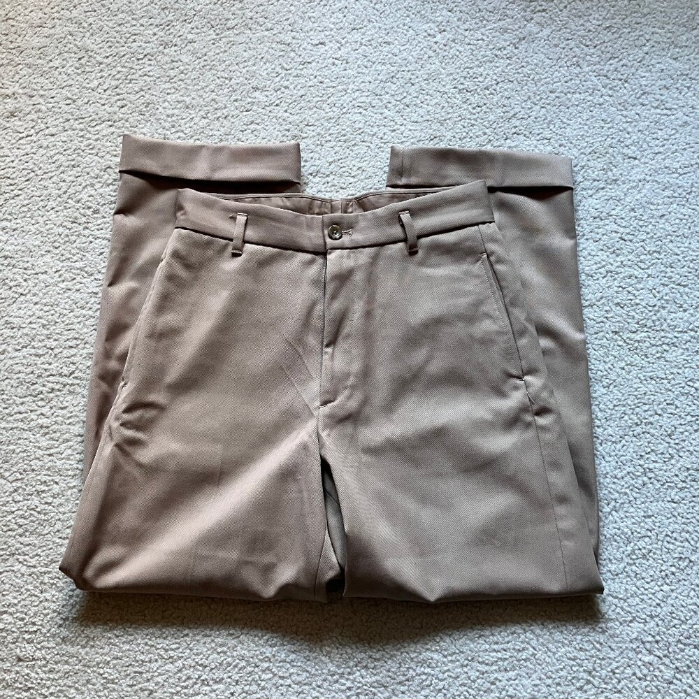 Uniqlo IDLF high-waisted wool-blend trousers